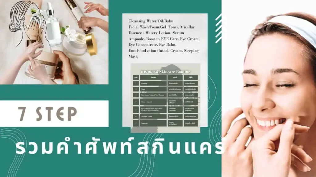 รวมคำศัพท์สกินแคร์ skincare-terminology-guide-step-by-step