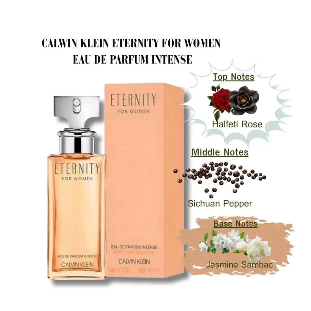วิธีเลือกน้ำหอมตามอารมณ์ สไตล์ Ladies Speed CALVIN KLEIN ETERNITY FOR WOMEN EDP INTENSE